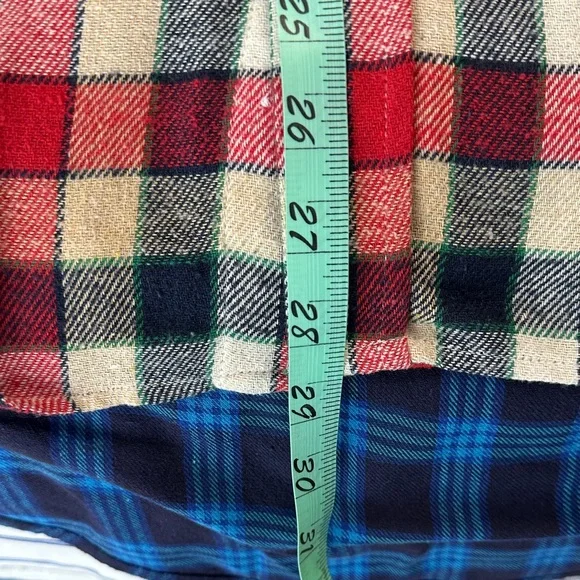 Bogari Grunge Gorpcore Outdoor Multicolor Plaid Casual Flannel Shirt SzL - Picture 13 of 13